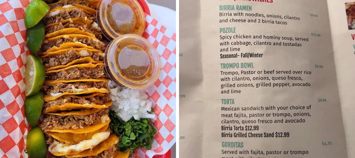 El Trompo Villarreal Menu
